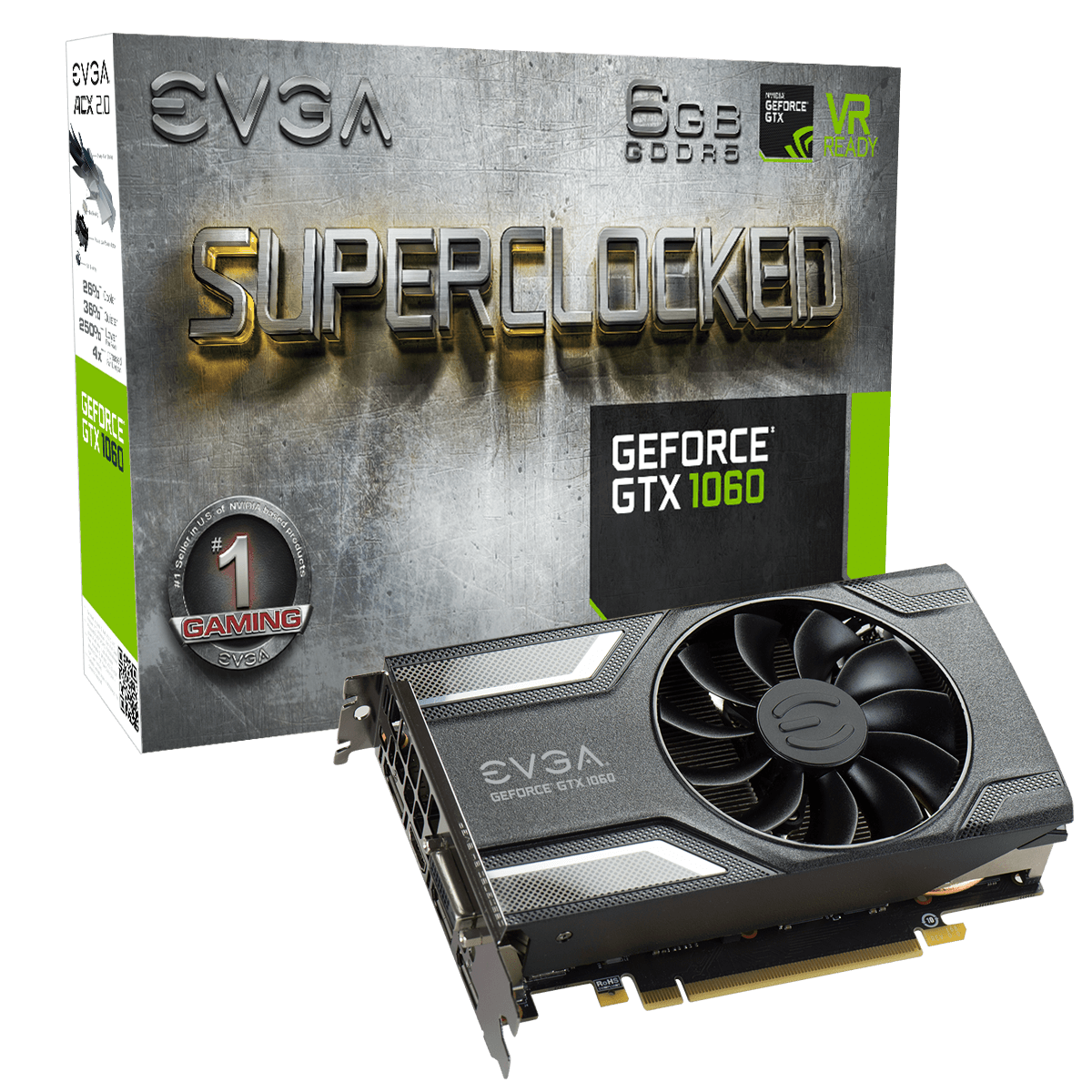 06G-P4-6163-KR_XL_1 EVGA GTX 1060 6GB SC GAMING su juodu korpusu