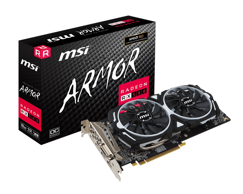 1024 (1) ASUS RX 570 4GB STRIX GAMING juoda vaizdo plokštė