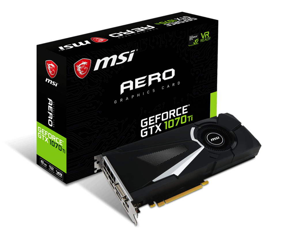 1024 (4) MSI GTX 1070 Ti 8GB AERO juoda vaizdo plokštė
