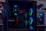 Kompiuterio vidinė struktūra su Ryzen 5 5500 ir RTX 3060 vaizdo plokšte