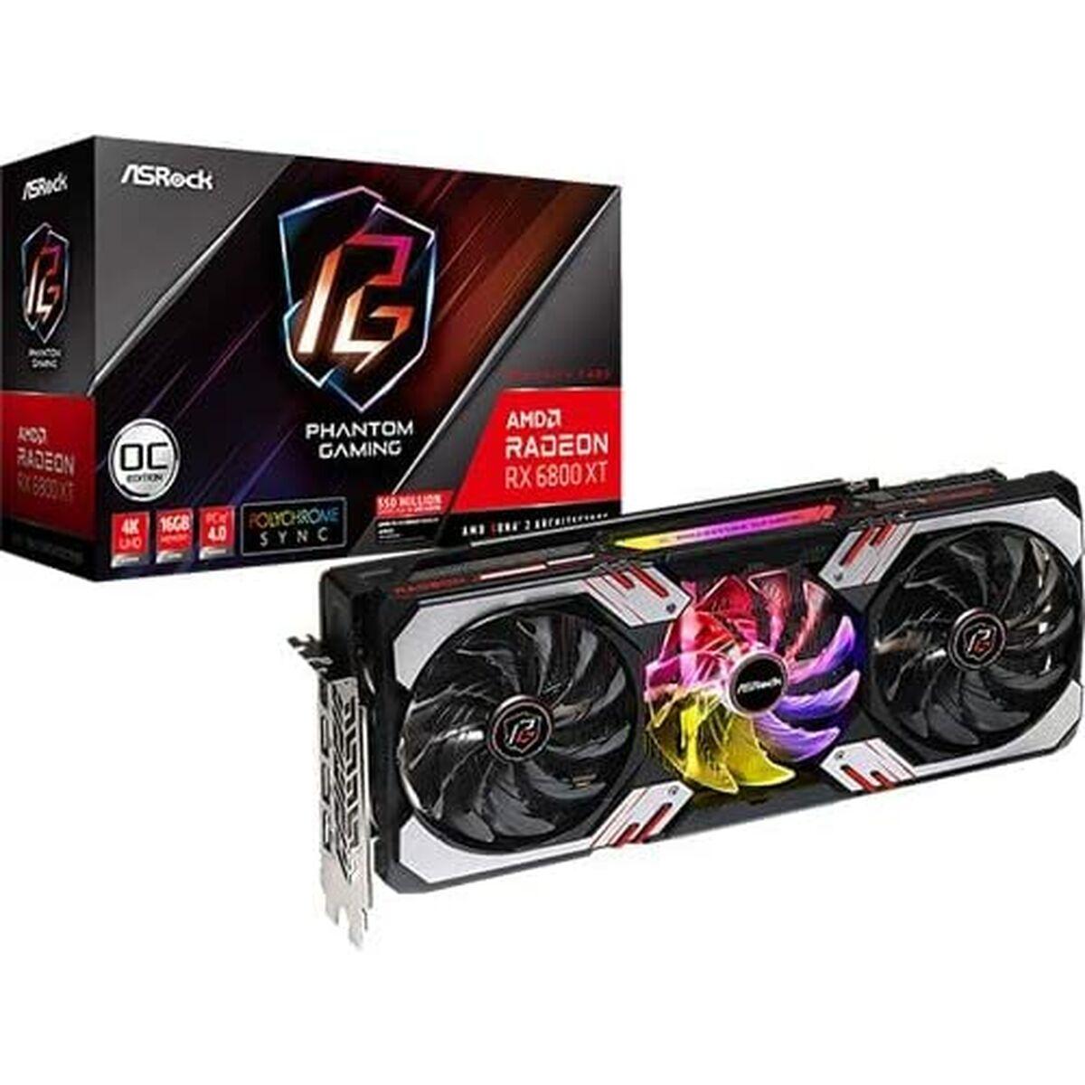 zaidimu-grafikos-plokste-asrock-amd-radeon ASROCK RX 6800 XT 16 GB PGD vaizdo plokštė juoda
