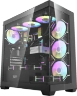 Darkflash DS900 kompiuterio korpusas juodas, su dviem HDD/SSD vietomis