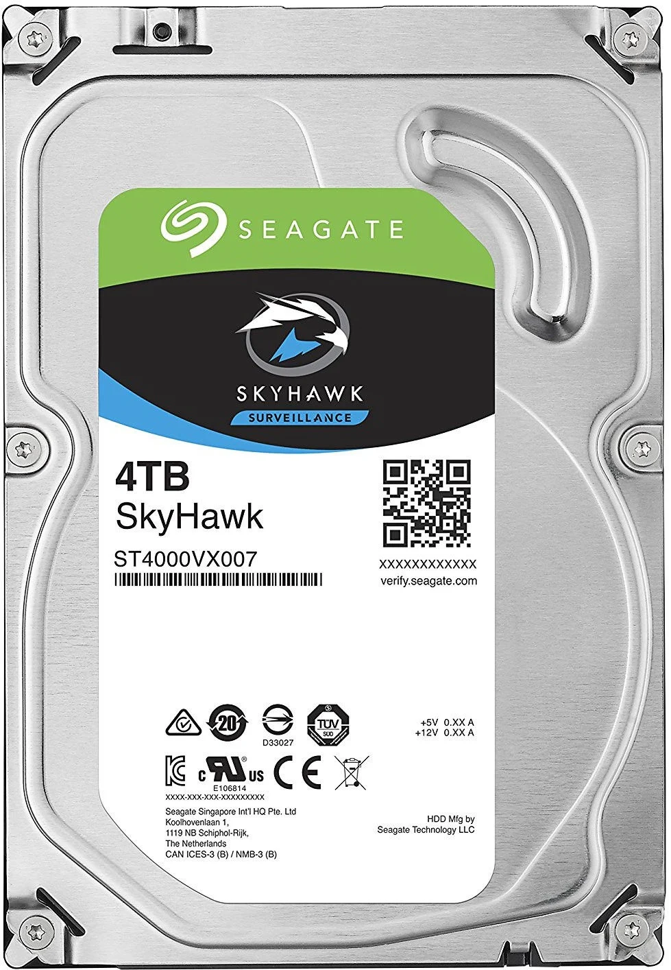 50a472d852db8f83b720d3f974a24e7c 4TB Seagate SkyHawk HDD ST4000VX007 su 5900 RPM greičiu