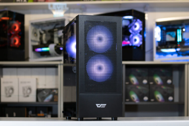 Surinktas žaidimų kompiuteris — korpusas DarkFlash A290
