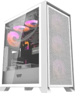 Darkflash DRX70 MESH korpusas (baltas) su 4 RGB ventiliatoriais