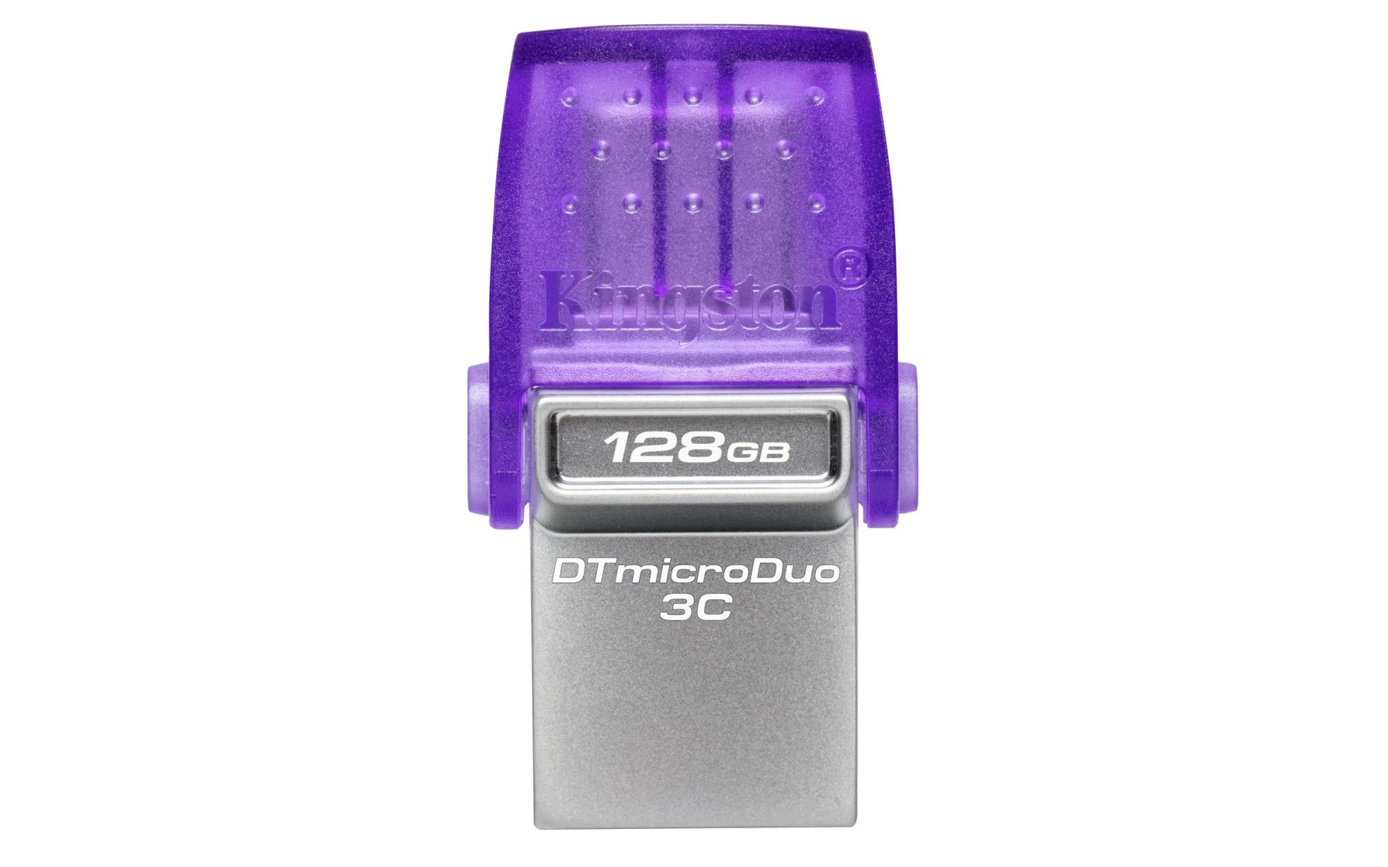 0182158e-5c45-4f30-a5c8-35e5b3a2e4cc USB atmintinė Kingston DataTraveler Micro Duo 3C, matoma iš šono