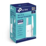 RE605X prailgintojas su matomu Ethernet LAN RJ-45 prievadu
