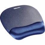 Pelės kilimėlis su riešo atrama, šoninis vaizdas su matmenimis 202 x 235 x 25 mm