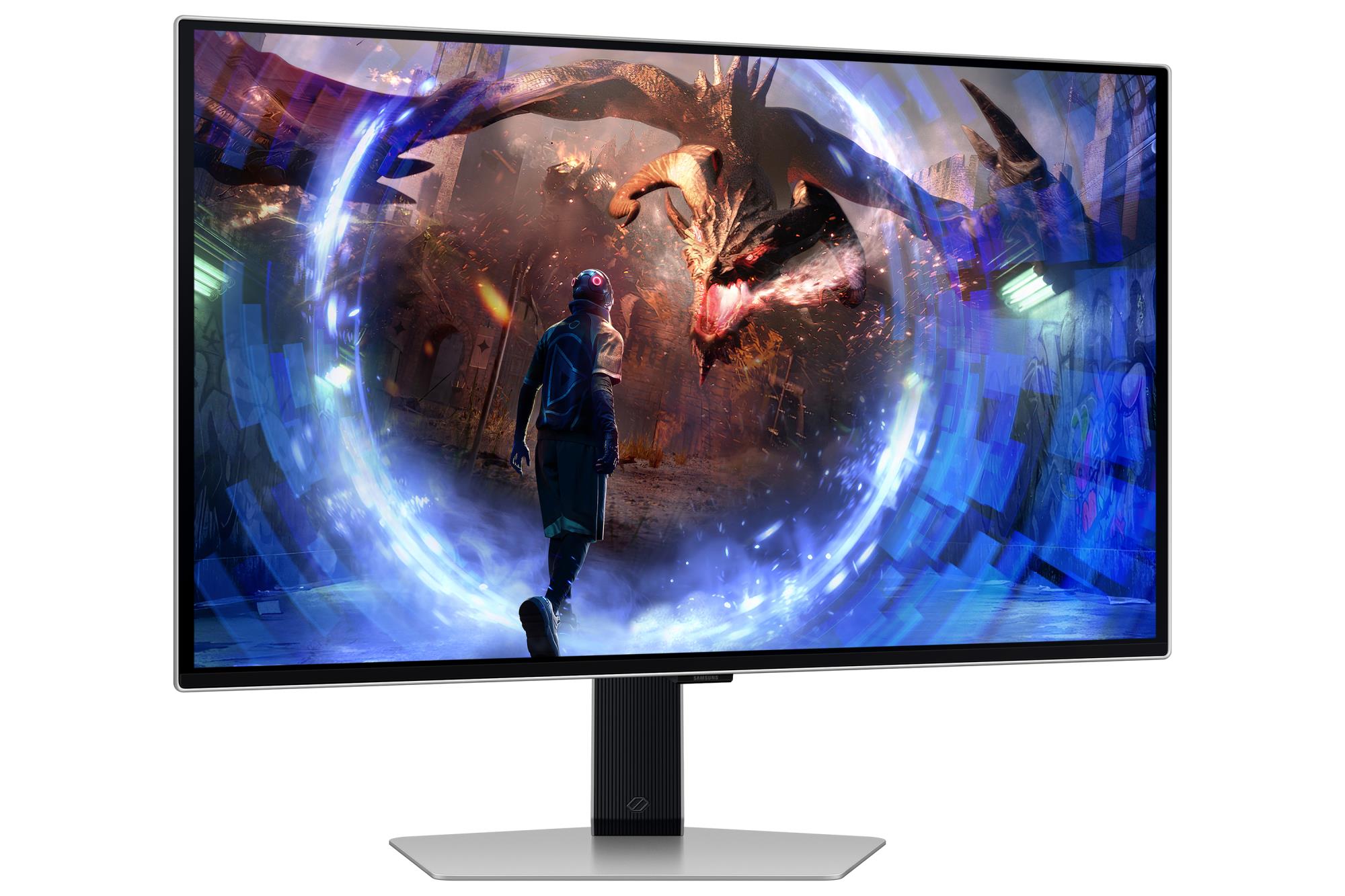 02833284-f306-49cd-8992-2b799d0436df Monitorius Samsung LS27DG602SUXEN, šoninis vaizdas su HDMI prievadų išdėstymu
