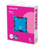 Išorinis SSD ADATA SD620, matomas iš šono su USB 3.2 Gen 2 jungtimi