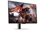 Monitorius Samsung LS32DG802SUXDU, šoninis vaizdas su HDMI prievadais