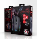 Pelė Gembird MUSG-RAGNAR-RX500 su RGB apšvietimu, šoninis vaizdas