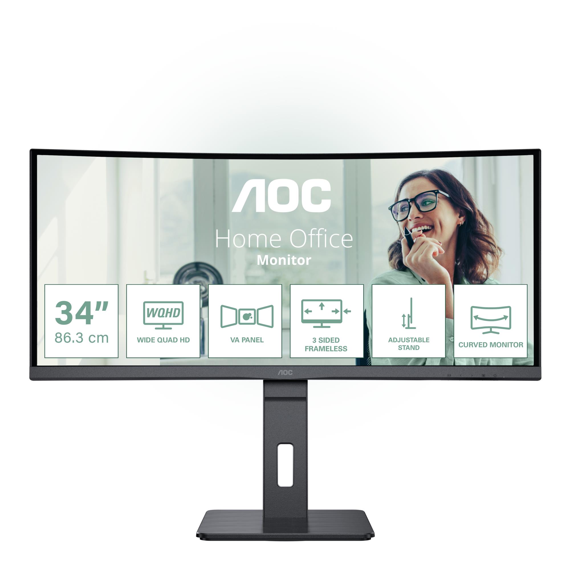 0bf0f6c7-4fe4-40b4-9612-21455321d642 AOC CU34P3CV monitorius su 3440 x 1440 pikselių VA ekranu
