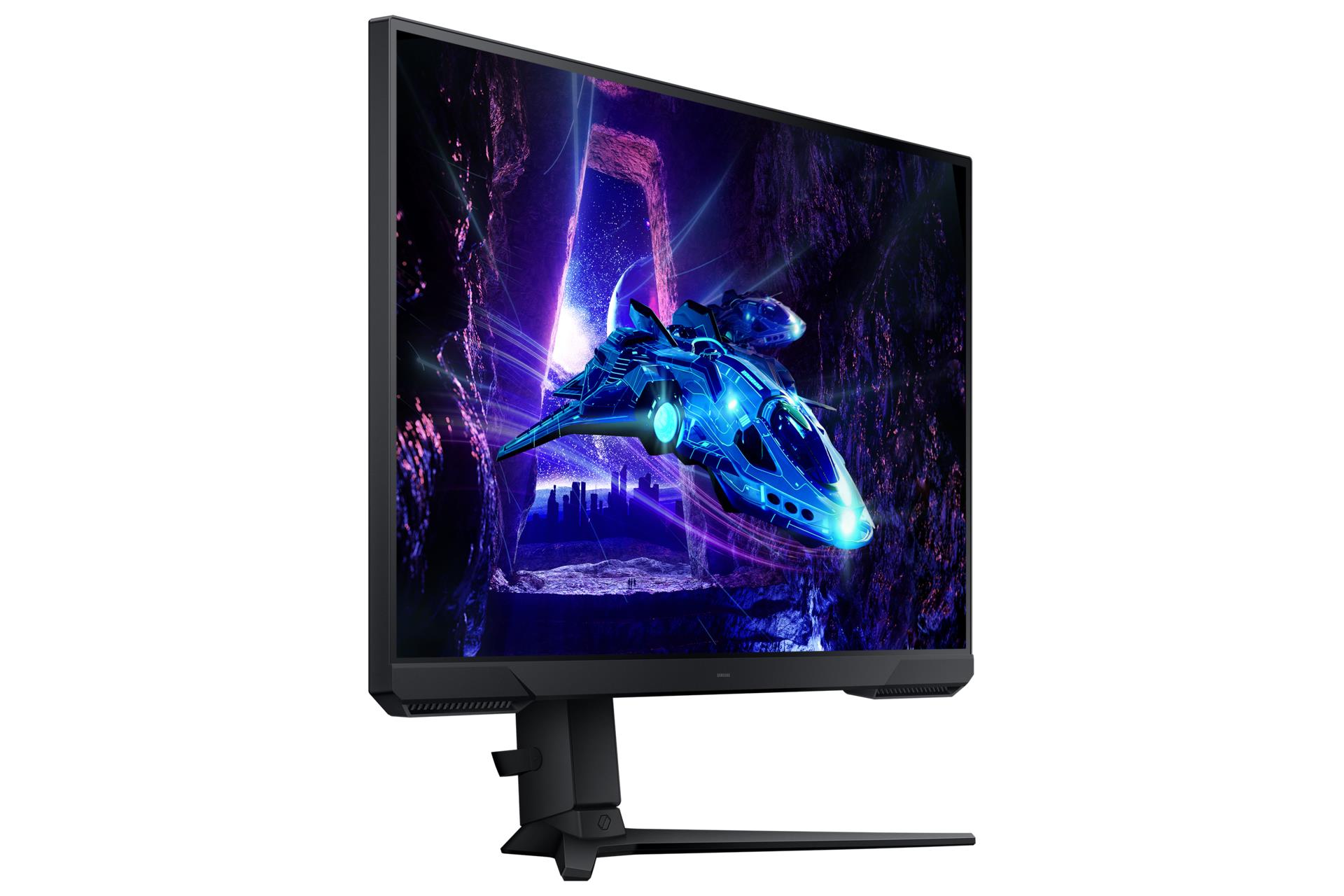 119f5dea-7375-461c-ac6d-cf5249dbb7de Monitorius Samsung LS27DG302EUXEN, matomas iš šono, su reguliuojamu aukščiu
