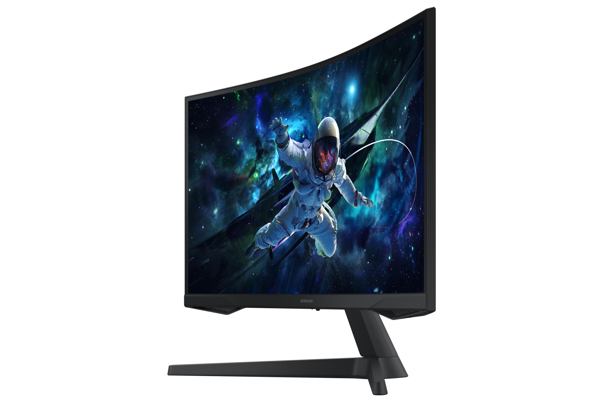 1f11b78b-caa4-48be-b651-aee0800a01b8 Monitorius Samsung LS27CG552EUXEN, šoninis vaizdas su 27 colių ekranu