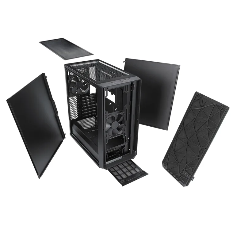 Fractal Design Meshify C juodas ATX korpusas be maitinimo šaltinio