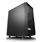 Korpusas Fractal Design Meshify C, šoninis vaizdas su atidarytomis durelėmis