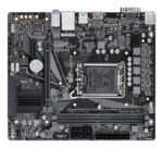 Motininė plokštė Gigabyte H610M H V3 DDR4, šoninis vaizdas su jungčių išdėstymu