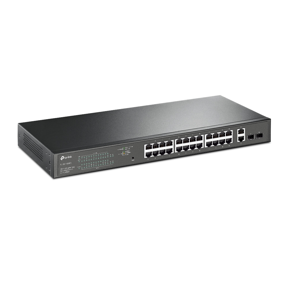 306457-tl-sg1428pe-6935364072209-0.webp TP-LINK TL-SG1428PE komutatorius su 24 PoE+ ir 2 SFP portais