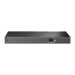 Komutatorius TP-LINK TL-SG1428PE, matomas iš šono, su SFP ir PoE+ prievadais