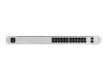 Komutatorius Ubiquiti UniFi su 24 Gigabit portais, matomas iš šono