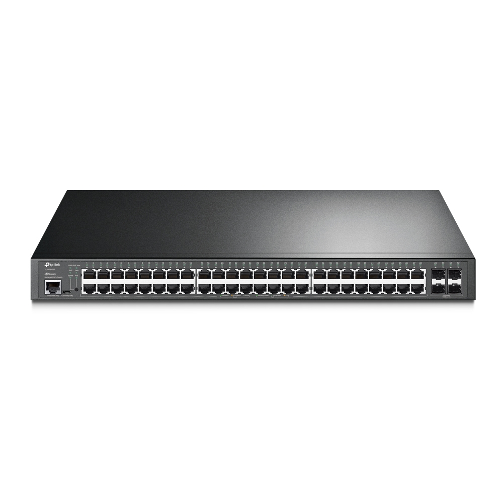 341572-sg3452p-6935364006273-0.webp TP-LINK TL-SG3452P, 52-Port Gigabit L2+ Managed Switch su 48-Port PoE+