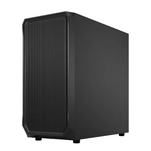 Fractal Design Focus 2 korpusas su šoniniu stiklu, juodos spalvos