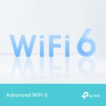 TP-LINK AX1800 Wi-Fi 6 Access Point, šoninis vaizdas su antenomis
