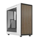 Fractal Design North Chalk White TG Clear Tint korpusas. Matmenys: 565 x 553 x 326 mm