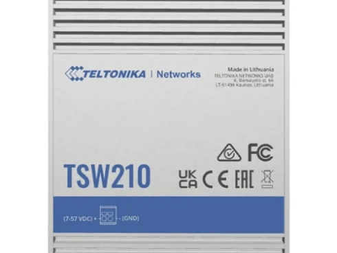 Teltonika | Switch | TSW210 | Unmanaged | Wall mountable | Gigabit Ethernet (copper) ports quantity 8 | SFP ports quantity 2 | 24 month(s)