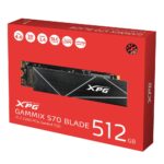 SSD ADATA XPG Gammix S70 BLADE M.2 2280 su PCIe Gen4x4 sąsaja
