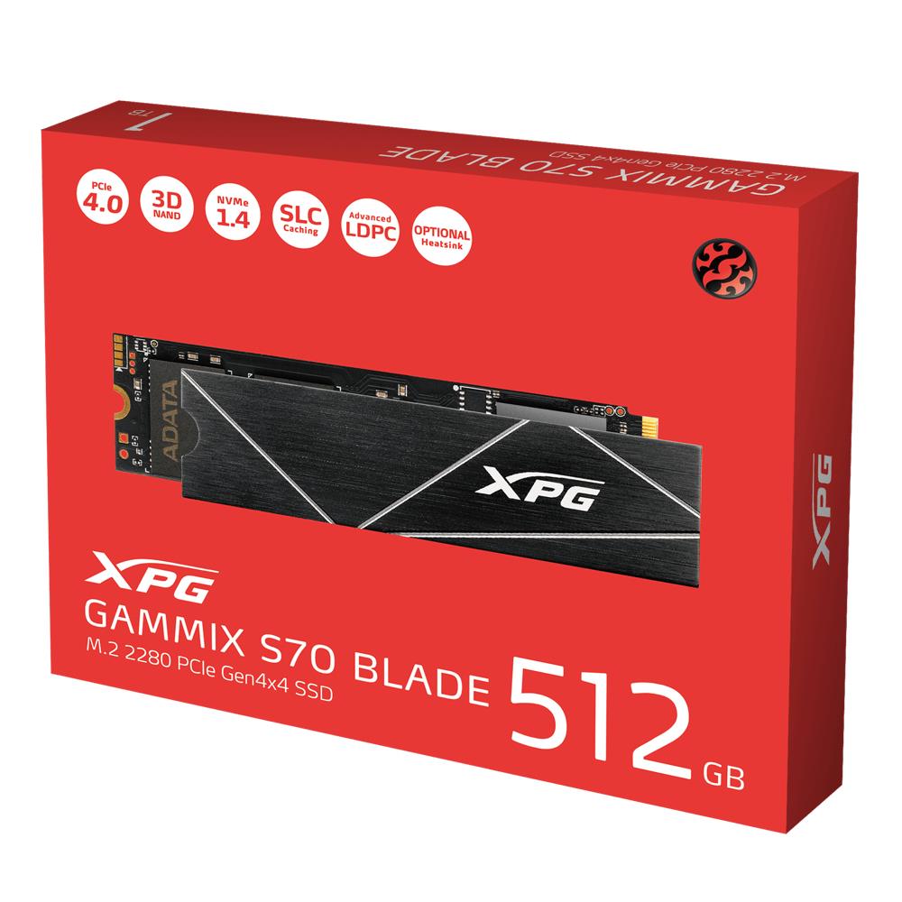 380a44e8-bd67-4f25-8c85-3fd35af03689 SSD ADATA XPG Gammix S70 BLADE M.2 2280 su PCIe Gen4x4 sąsaja