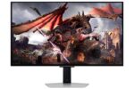 Monitorius Samsung LS32DG802SUXDU, šoninis vaizdas su HDMI prievadų išdėstymu