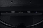 Monitorius Samsung LC34G55TWWPXEN, šoninis vaizdas su posvyrio reguliavimu