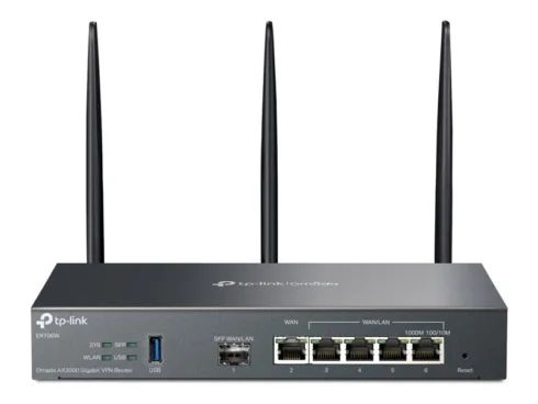 SafeStream Gigabit Multi-WAN VPN maršrutižatorius ER706W su 1× Gigabit SFP WAN prievadu