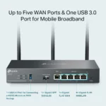 Maršrutižatorius ER706W su matomais RJ-45 ir SFP WAN prievadais
