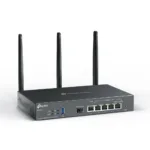 Maršrutižatorius TP-LINK ER706W, šoninis vaizdas su Ethernet prievadais