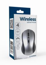 Pelė Gembird MUSW-4B-02-BS, šoninis vaizdas su USB Nano-imtuvu
