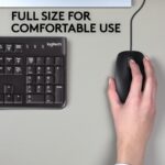 Pelė Logitech B110 Silent, laidinė, USB jungtis, juoda, šoninis vaizdas