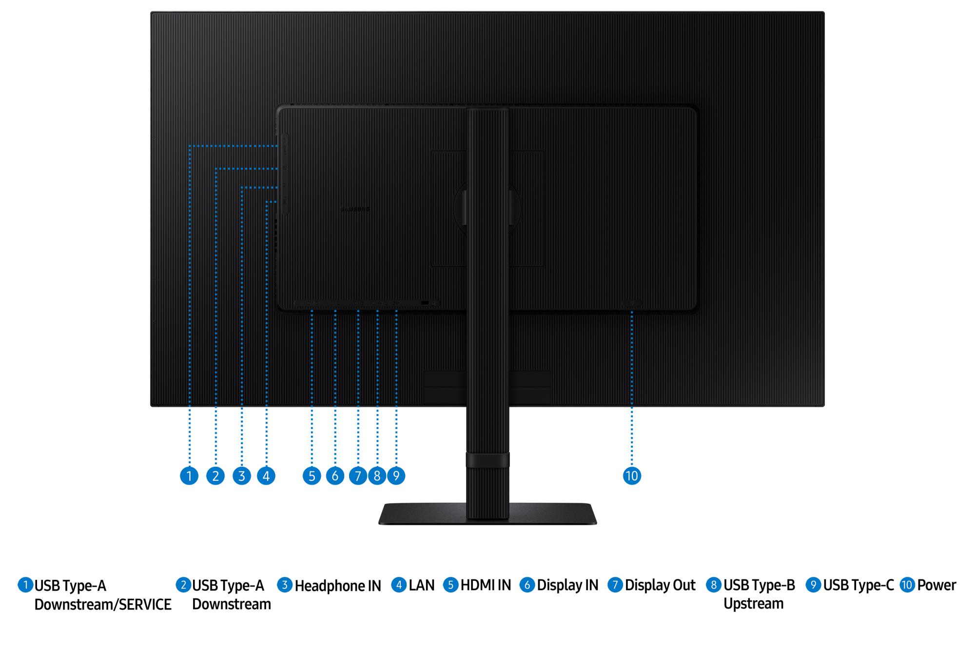 42ee3e35-b9ed-4b76-9a21-7403dc301160 Monitorius Samsung LS32D600UAUXEN, šoninis vaizdas su reguliuojamu aukščiu