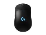Logitech G PRO belaidė žaidimų pelė, šoninis vaizdas su HERO 25K jutikliu