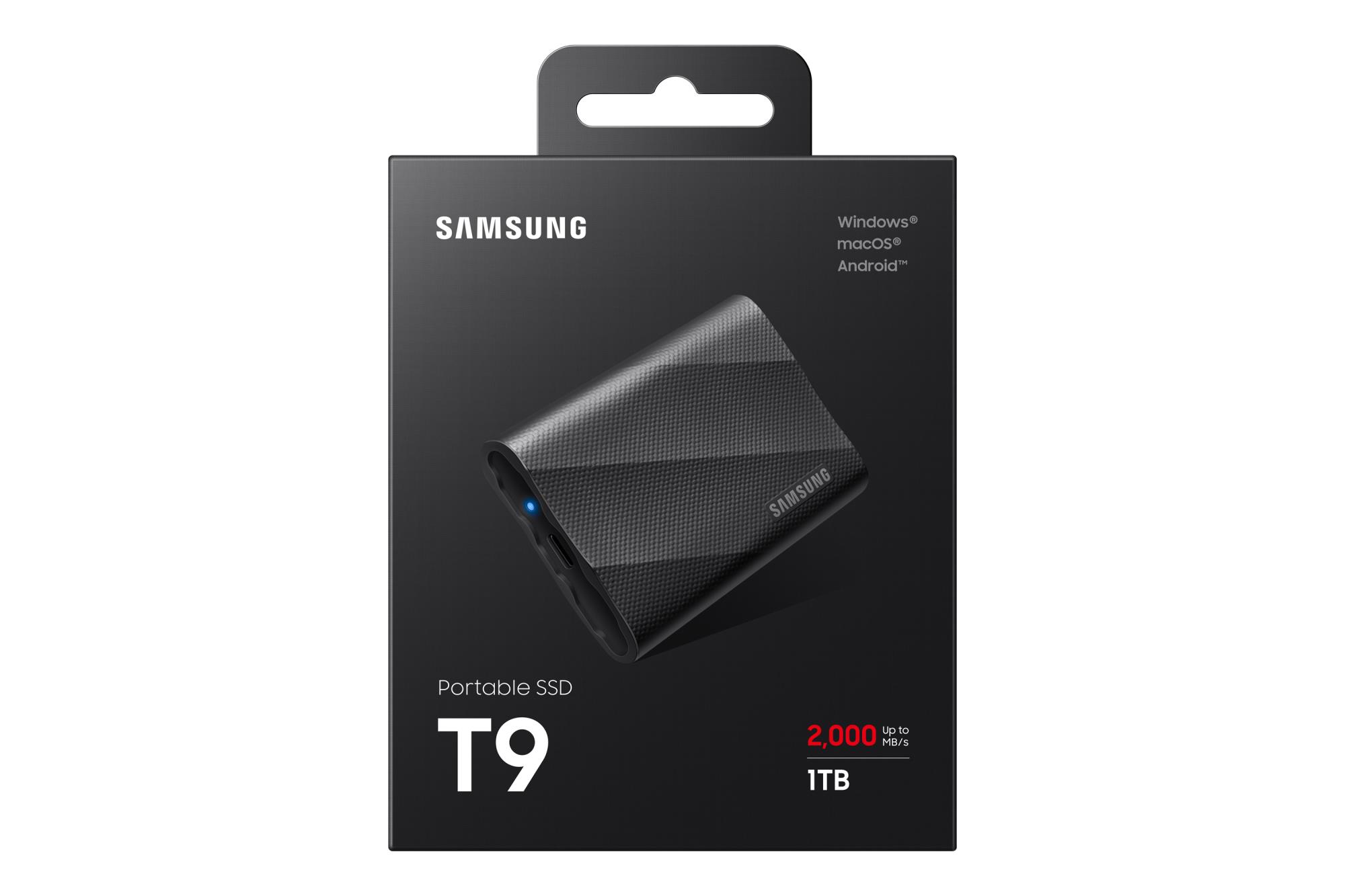 48bef146-6759-4a8f-99e1-d38196e2ed90 Samsung MU-PG1T0B/EU Portable SSD T9 1TB, vaizdas iš šono