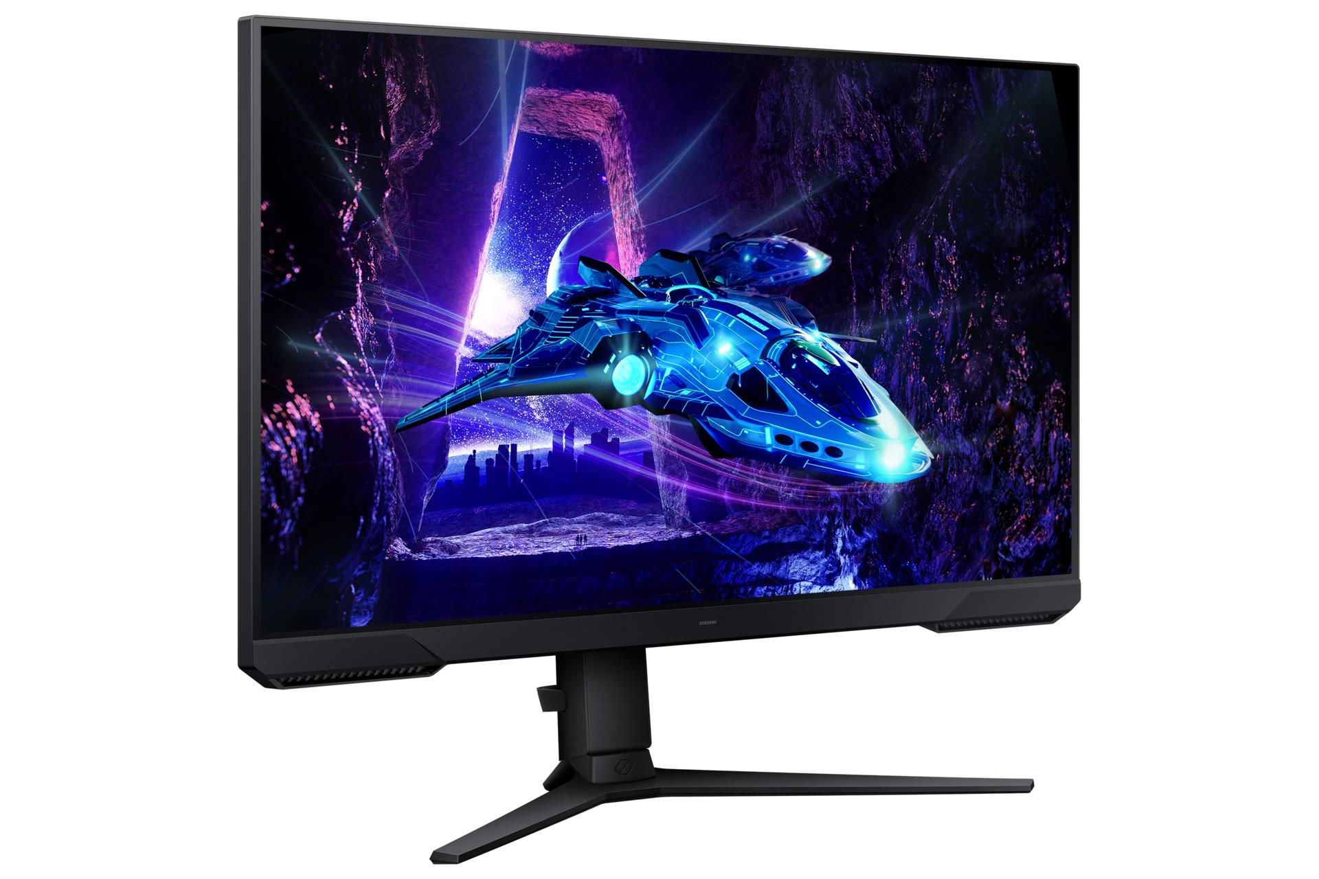 4a78e38d-a4f9-4959-aa39-75372c764264 Monitorius Samsung LS27DG302EUXEN, šoninis vaizdas su reguliuojamu aukščiu