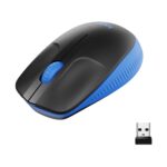 Logitech M190 belaidė pelė su USB jungtimi, mėlyna