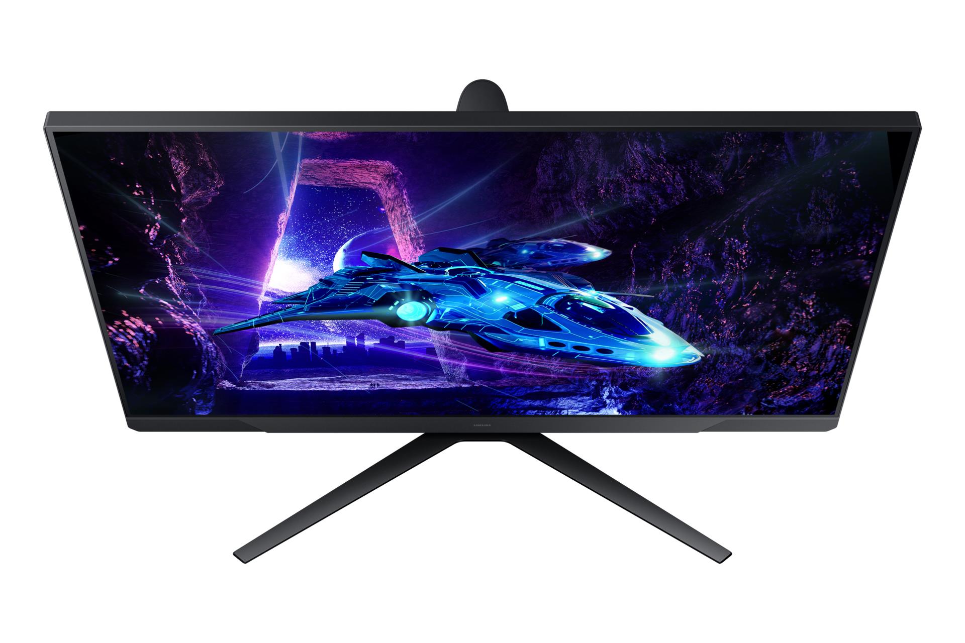 51977c25-d5c3-4b4b-8f1e-374b1c9422ae Monitorius Samsung LS27DG302EUXEN, šoninis vaizdas su reguliuojamu aukščiu