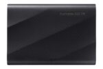 Samsung MU-PG1T0B/EU Portable SSD T9 1TB, šoninis vaizdas su USB jungtimi