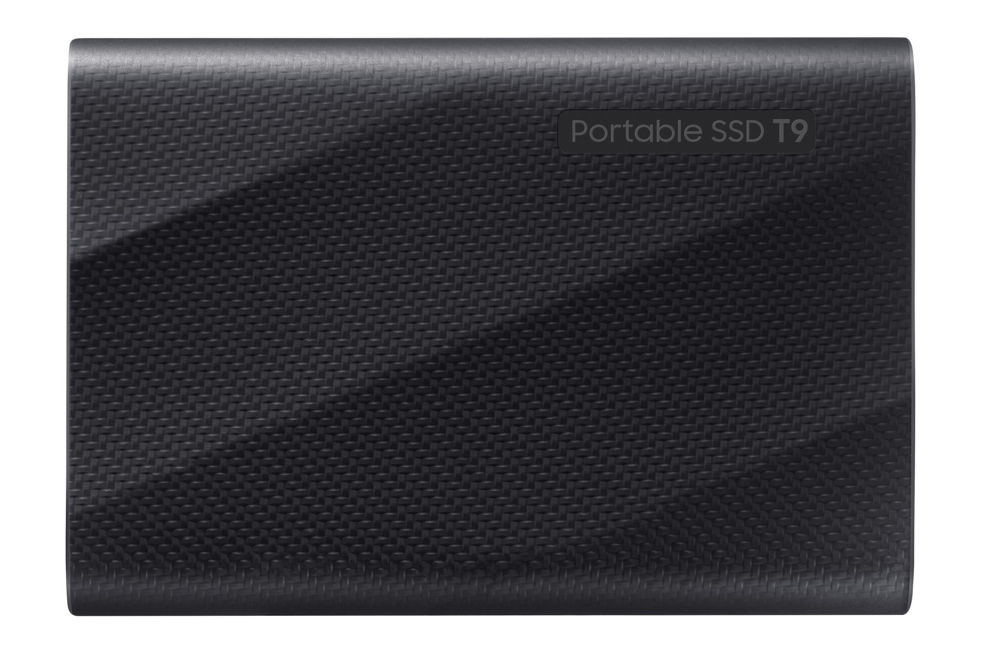 5200b299-fff2-4bf4-a4f7-c6a21235ea5e Samsung MU-PG1T0B/EU Portable SSD T9 1TB, šoninis vaizdas su USB jungtimi
