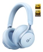 Ausinės Anker Soundcore Space One, šoninis vaizdas su sukamuoju ausinių puodeliu