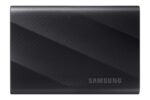 Samsung MU-PG1T0B/EU Portable SSD T9 1TB, šoninis vaizdas su USB jungtimi