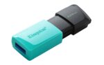 USB atmintinė Kingston DataTraveler Exodia, juoda/mėlyna, šoninis vaizdas